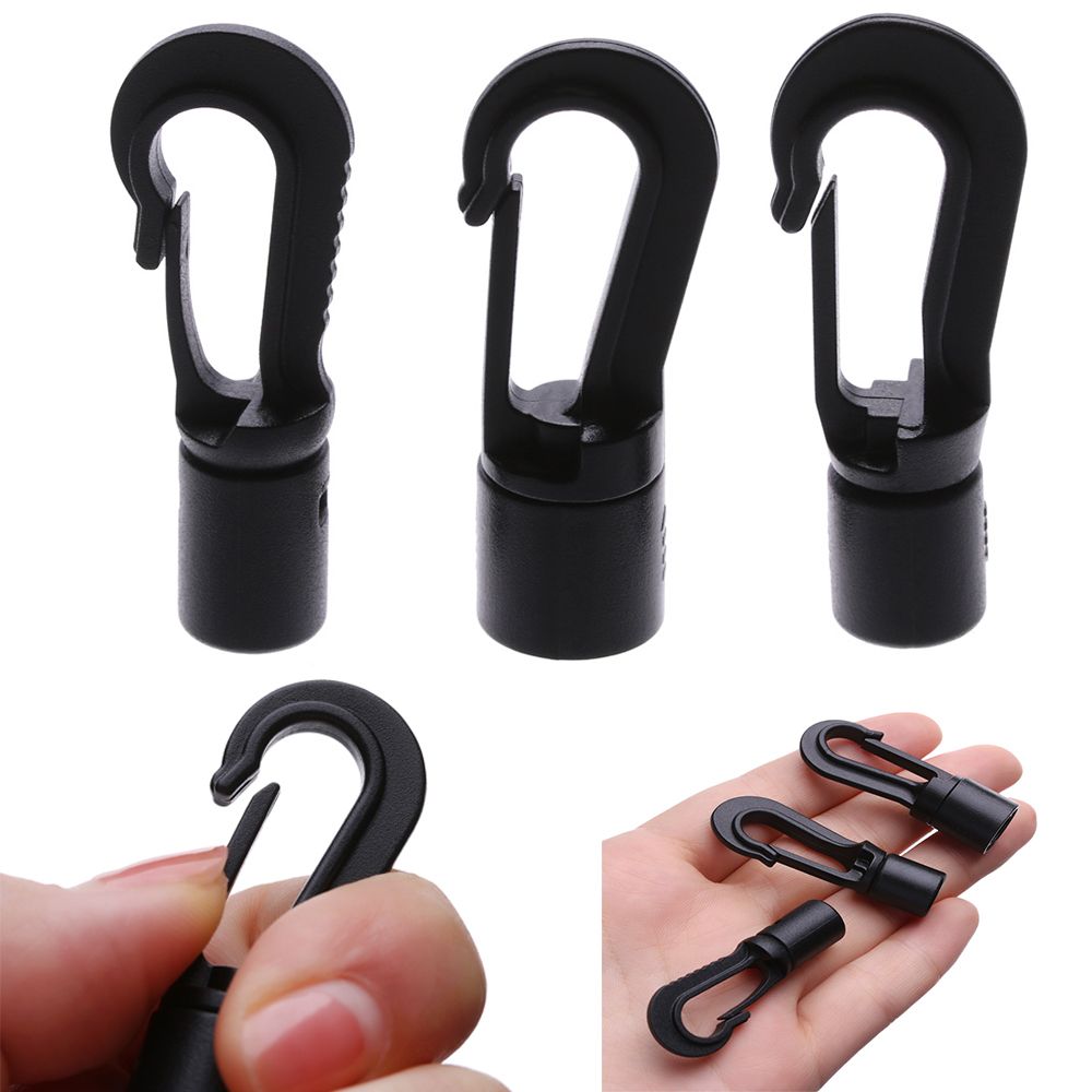 5/10pcs Plastic Snap Hook Clip - Fishing Boat Oar ulasan dan harga