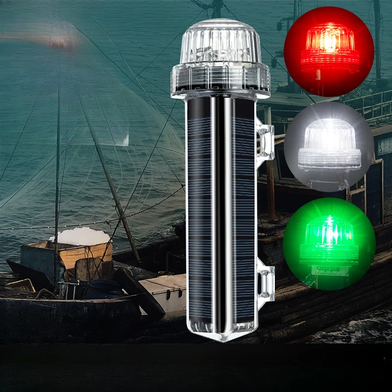 Solar Ocean Signal Light Navig - Fishing Boat Navigation Light ulasan dan harga