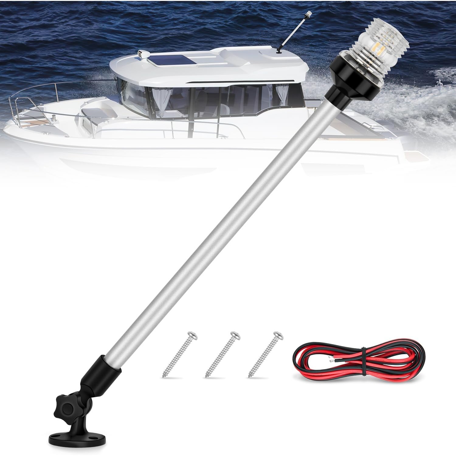 Nilight Marine Boat Stern Ligh - Fishing Boat Navigation Light ulasan dan harga